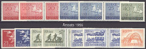 Årssatser är en samling av utgivna frimärken under ett visst år Årssatser är en samling av utgivna frimärken under ett visst år