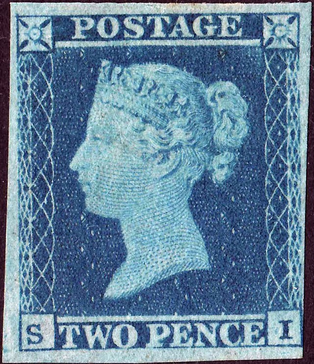 2 Pence Blue är ett av världens dyrast sålda frimärken 2 Pence Blue är ett av världens dyrast sålda frimärken